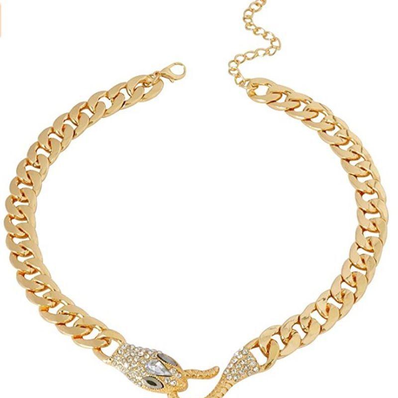 Geometric Pendant Necklace With Large And Small Squares