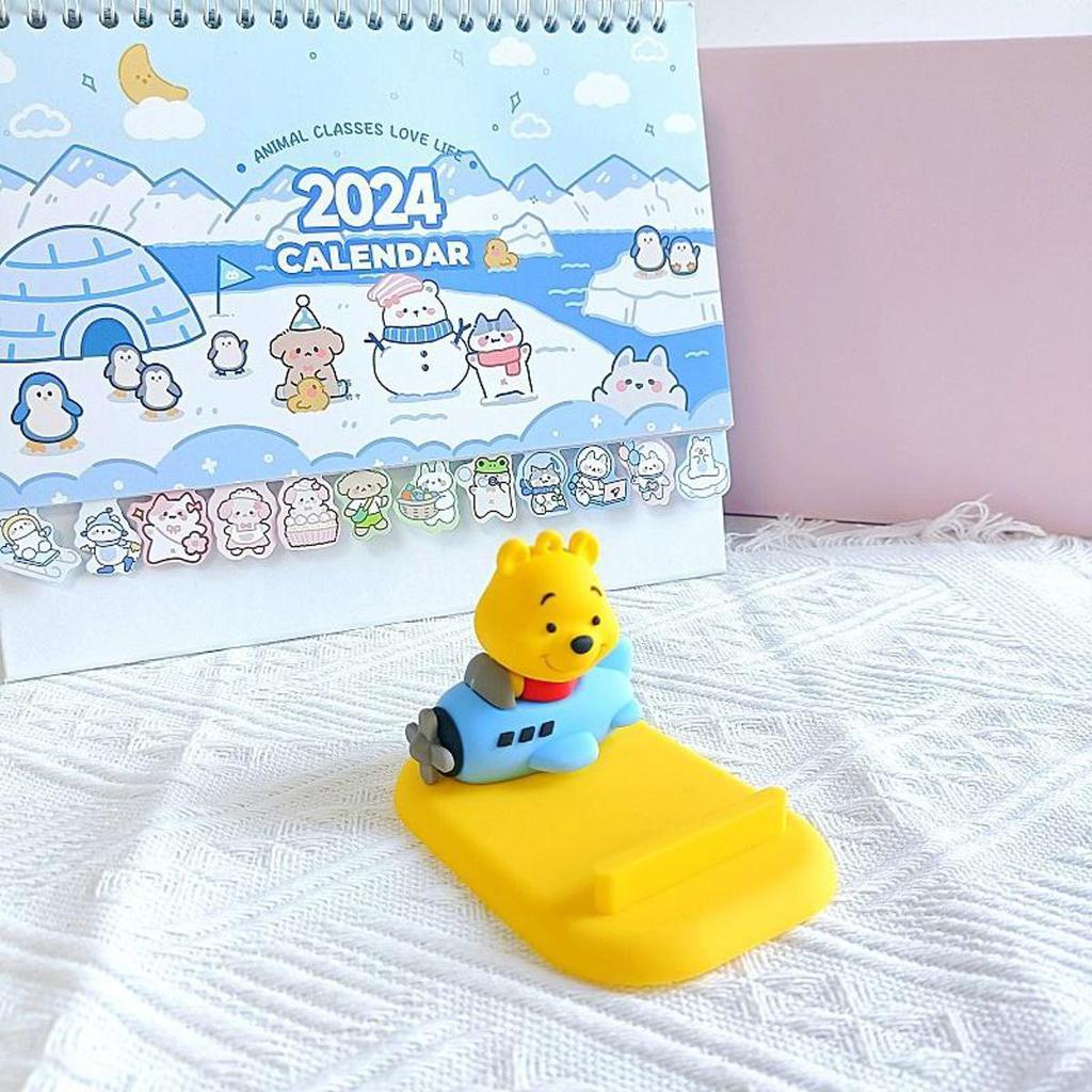 Winnie Puuh Handyhalter Winnie Puuh im Flugzeug Tischständer Halter für Mobiltelefon