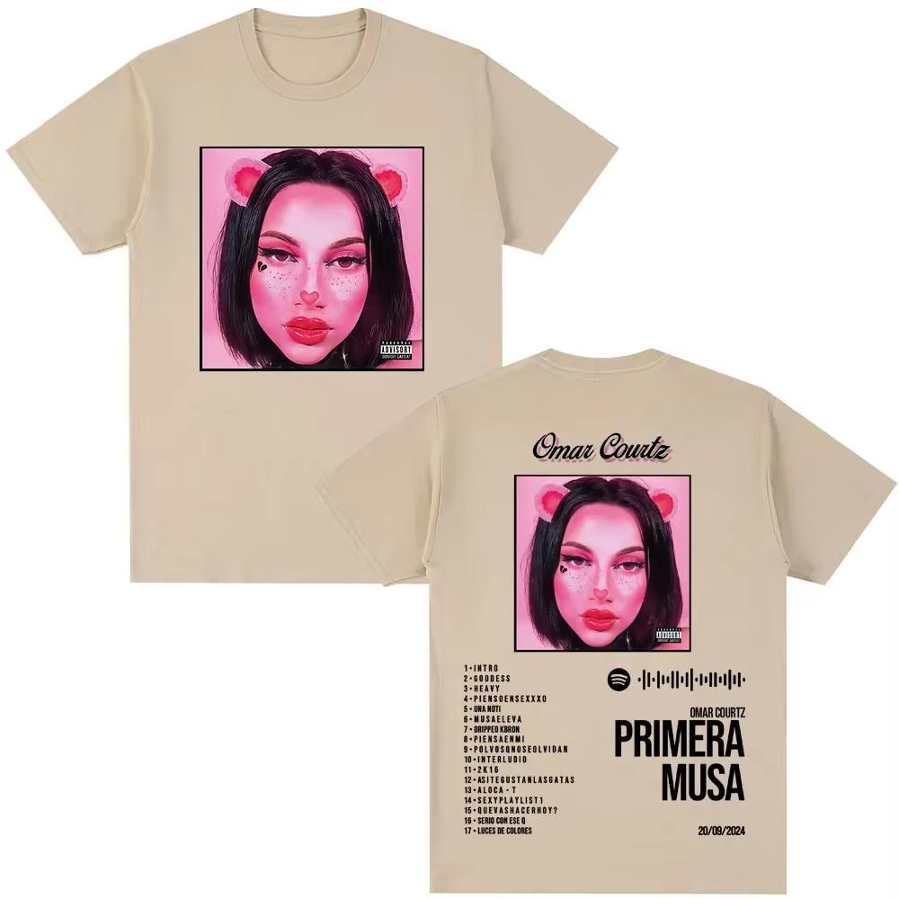 Lateinamerikanische Hip-Hop-Fans T-Shirt im Album-Stil für Männer und Frauen Mode Retro Lässig Baumwolle Kurzarm Musik Trendsetter Rap-Kultur