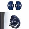 Blue ABS Door Buckle Protection Cover Trim 2PCS Fit For Tesla Model X 2016-