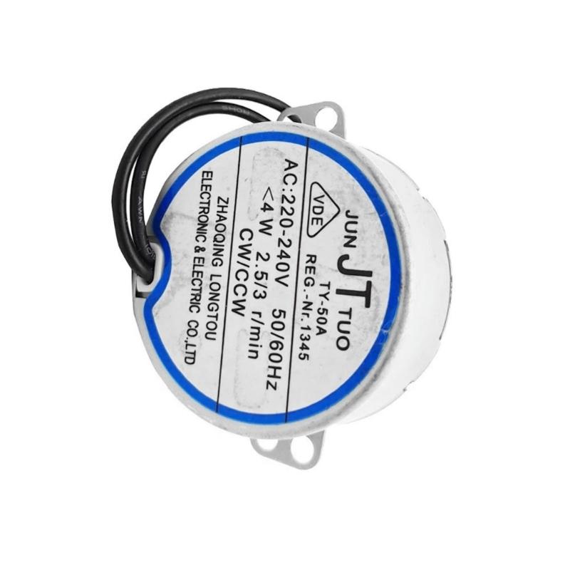 Motore Sincrono Silenzioso da 4W Motore Sincrono in Alluminio Motore a Ingranaggi a Basso Rumore per Caminetti Elettrici e Display Rotanti