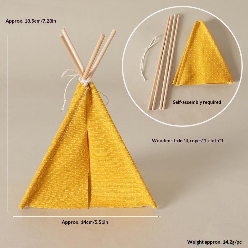 

1:12 Scale Camping Tent Model Decoration Simulated Outdoor Tent Ornament Ob11 Doll Doll Small Tent Photo Props A1