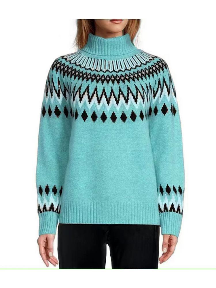 Women's Half High Neck Sweater: Fashionable Casual Colour Blocked Slim Fit Pullover Top Autumn Winter Layering Knit Luxurious Relaxed Versatile Top