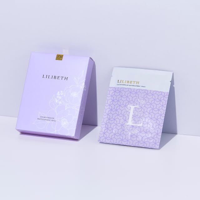 

LILIBETH Calming Glow Mask Set for Sensitive Calming Face Pack & Micro-Current 5-Piece Skin, Brightening,