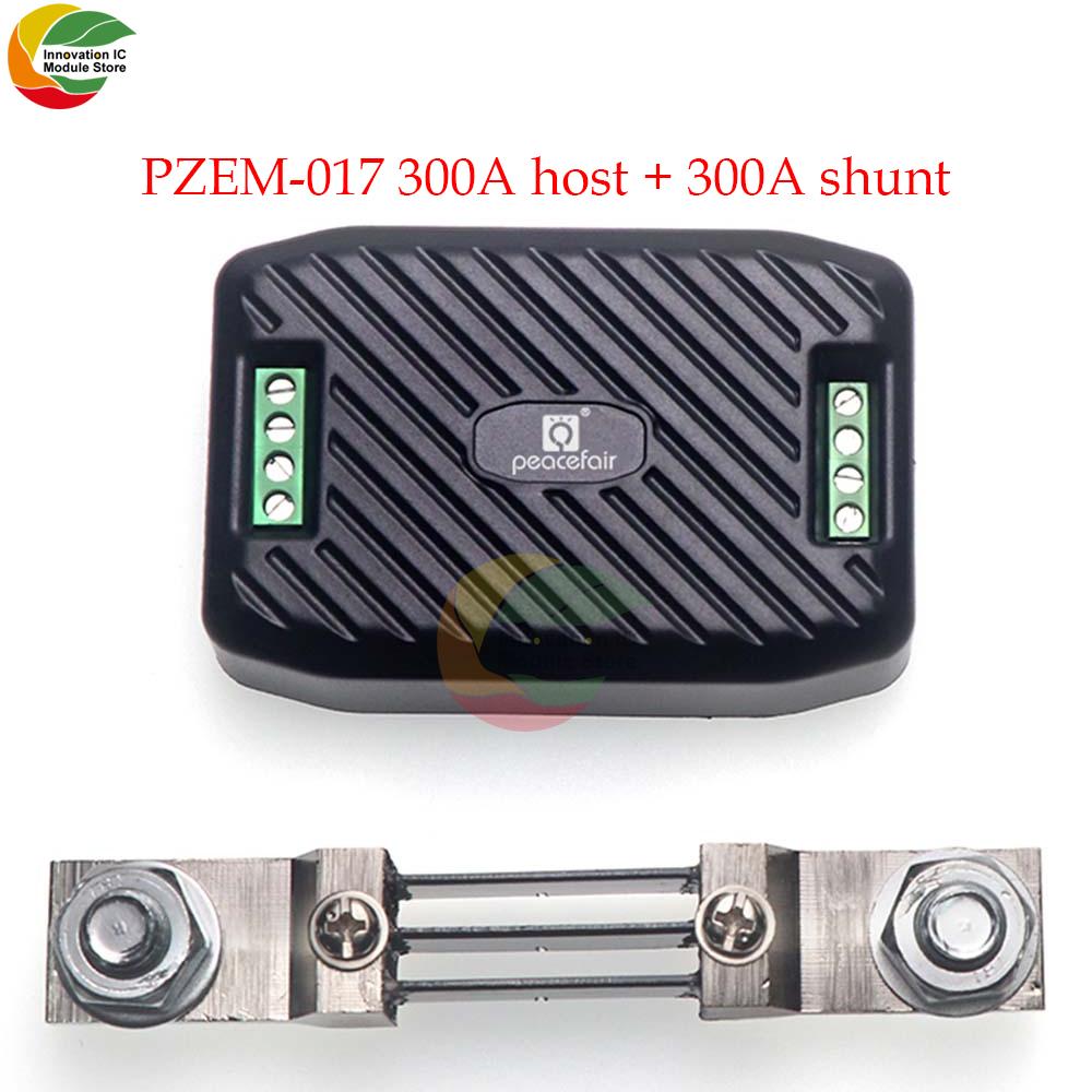 Peacefair Newest PZEM-017 DC 0-300V Voltmeter Ammeter RS485 Modbus Voltage Current Power Energy Meter Electric Watt Meter