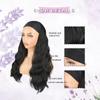 Damen-Stirnband-Perücke, schwarze Perücke mit Stirnband-Perücke, synthetische Perücke für schwarze Frauen