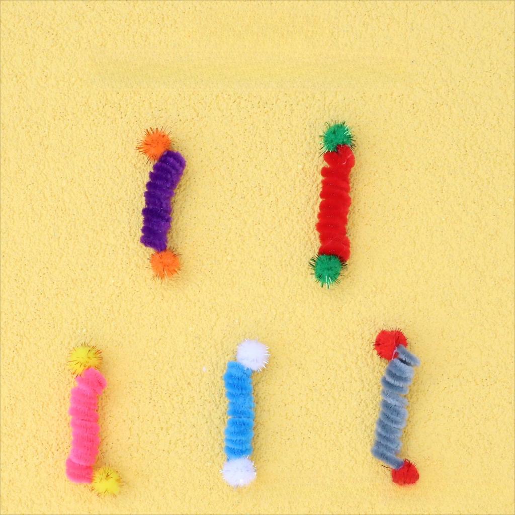 5pcs/10pcs Plush Small Spring Cat Toy Candy Ball Throwing Ball Pet Toy