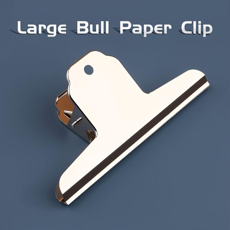 Big Metal Paper Clips Measuring 14.5Cm/5.7In, Suitable for Drawings, Bulletin Boards, Artworks, Food Bags, Pictures, and Photos. Ideal for Home