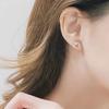 Classic Trend Geometric Circle Crystal Roman Numeral Stud Earrings for Women Temperament Gold Color Stainless Steel Jewelry Gift