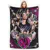 AJ Lee Wrestling Divas Flannel Blanket Warm Soft Throw Blanket for Living Room Airplane Travel Print Bedspread Sofa Bed Cover