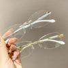 Fashion Retro Anti Blue Light Glasses Ladies Diamond Cut Reading Eyeglasses Finished Women Men Optical Spectacles Far Sight