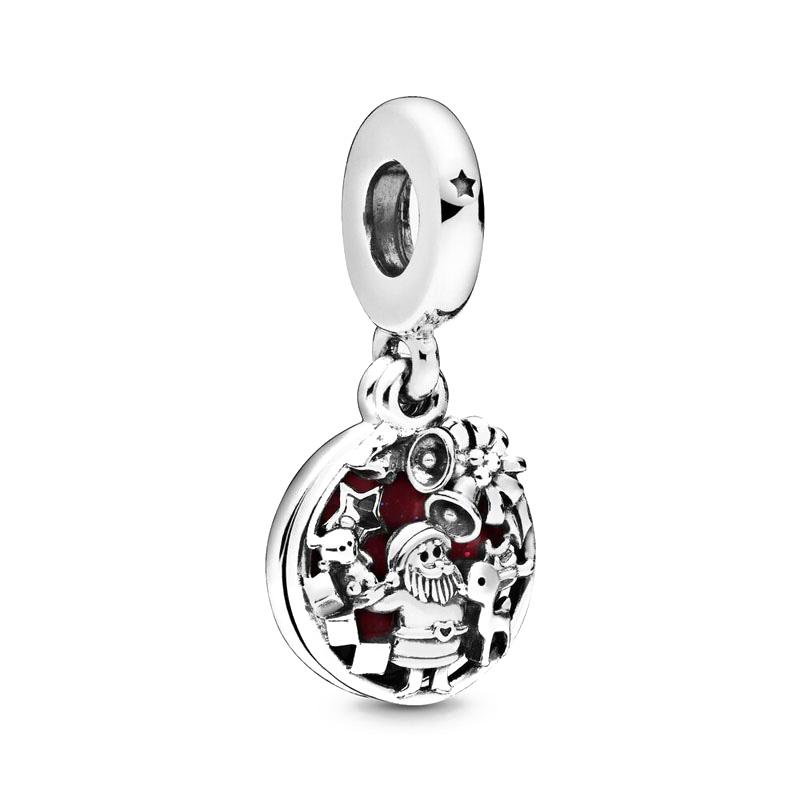 New 925Silver Christmas Series Tree Snowflake Deer Sweater Charm Pendant Fit for Exquisite Bracelets DIYWomen's Jewelry