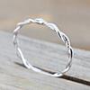 ZHOUYANG Dainty Ring For Women Thin Temperament Winding Wedding Engagement Ring Silver Color Crystal Fashion Gift Jewelry DZR018