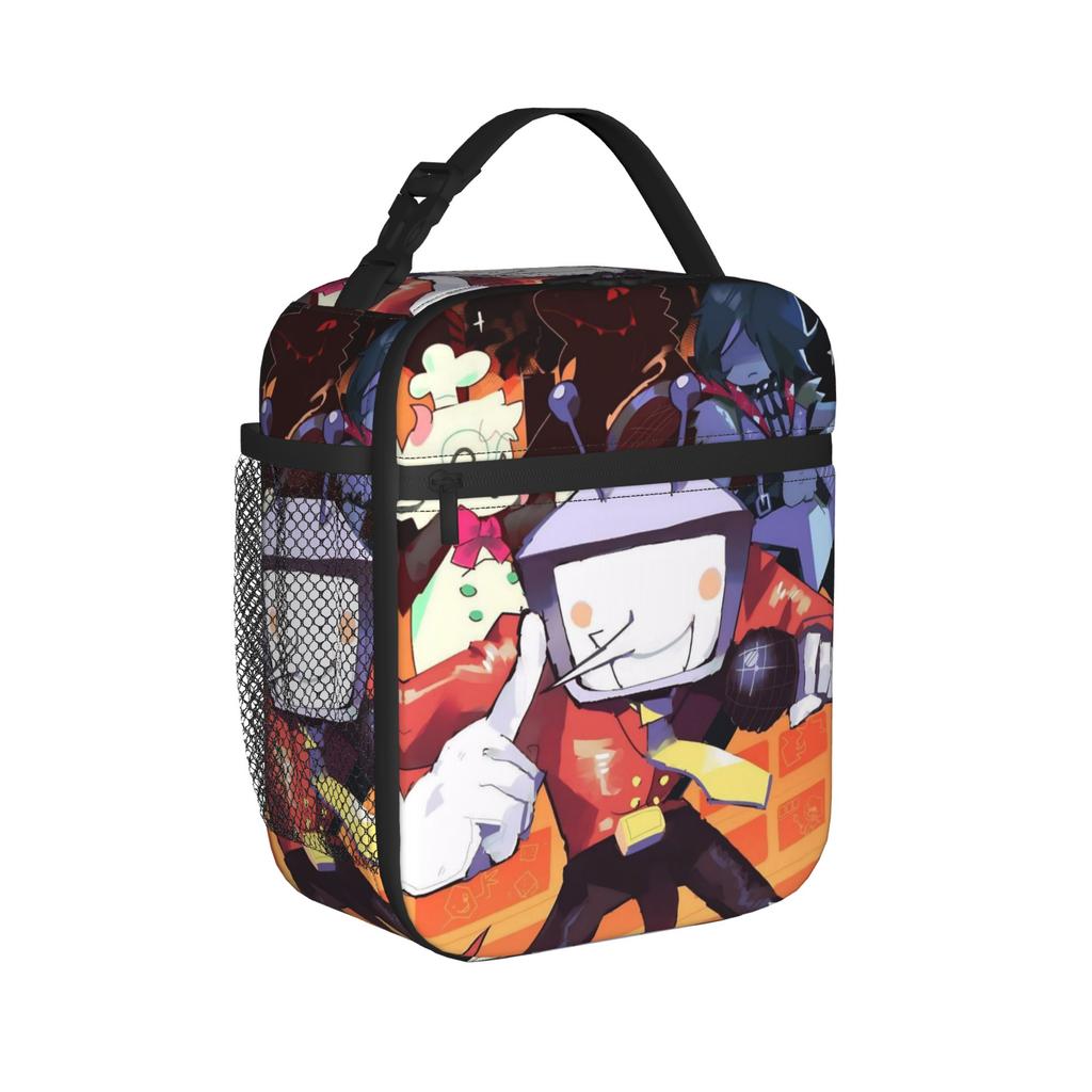 Deltarunes Ralsei Kris Susie Insulated Lunch Bag Cooler Bag Reusable,Meal Container Video Game Leakproof Tote Lunch Box