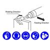 Rotary Carbide Burr Set 1/8" Shank, 1/4" Head Length Tungsten Steel for Woodworking Drilling Metal Carving Engraving Polishing