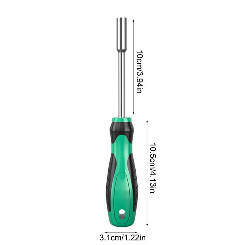 Professional Steel Screwdriver Bit Adapter Extended Shafts Nut Driver Suitable for Multiple Socket for Complex Tasks