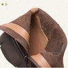 Johnature British Style Thick Soled Genuine Leather Mid-calf Boots Versatile Women's Flat Platform Shoes