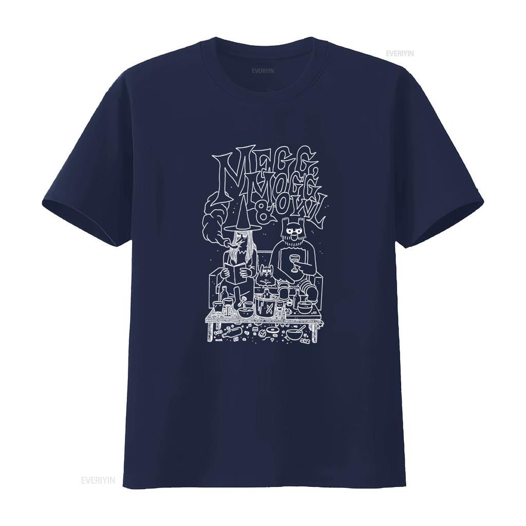 Simon Hanselmann Megg Mogg Owl X SHQ Black T Shirt Size L Comic Design Long or s vintage Washed Stretched graphic Comfortable
