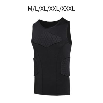Gewatteerd Beschermend Vest voor Mannen, Comfortabel Compressievest, Borstkas Ribbescherming
