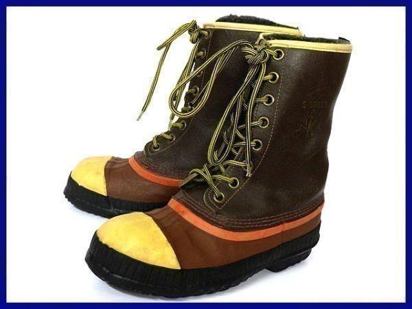 

Made in Canada Vintage SOREL Steel Toe Leather Boots Dark Brown 23.5-24.5 With Inner(USED)