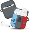 Switch Case Compatible with Airpods Case Cover, Durable Silicone Cute Funny Game Controller Skin Cases Design for Airpods 2/1 Charging Case