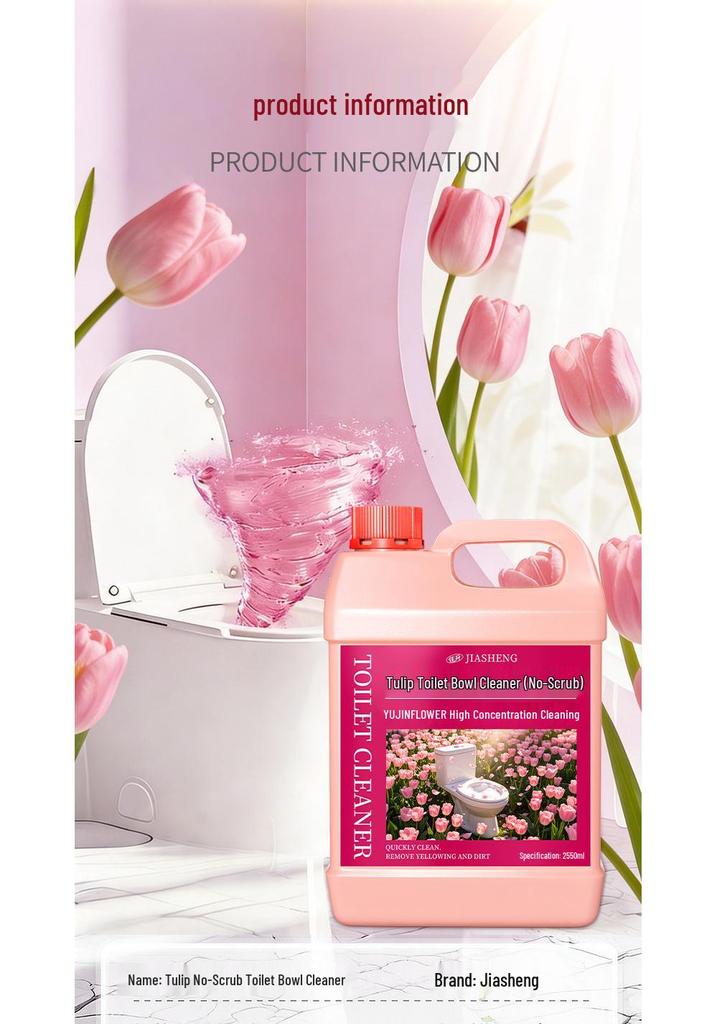 Potente Anticalcare e Deodorante Detergente per WC con Profumo Fresco - Rimuove Macchie e Ingiallimento