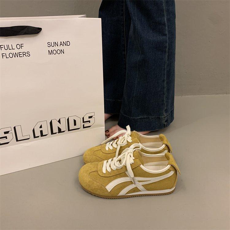 

Кроссовки Форреста Гампа ретро немецкие тренировочные кроссовки женские 2025 новая осенняя новинка взрыв супер огонь универсальные на плоской подошве спортивные и повседневные кроссовки 40 лимонно-желтый