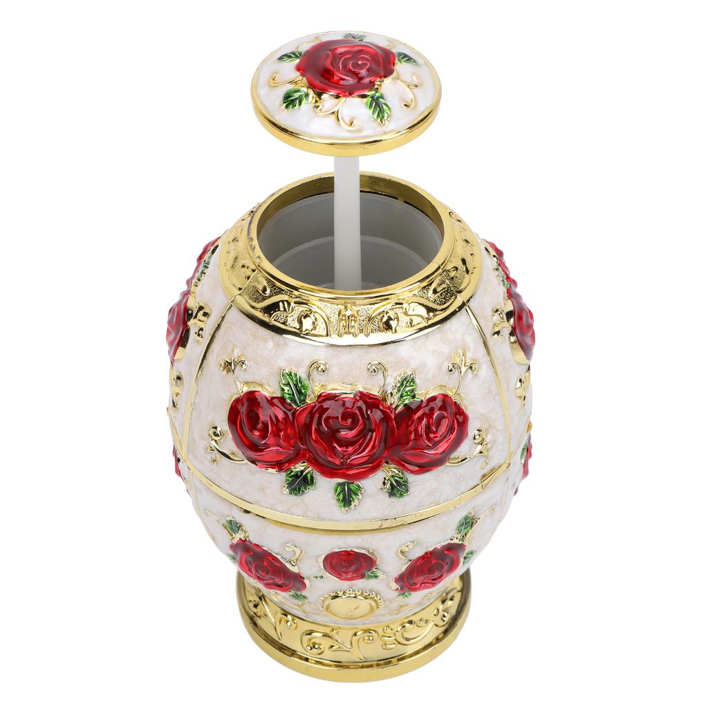 Toothpick Holder European Style Egg Shaped Automatic Pop Up Press Type Toothpick Dispenser for