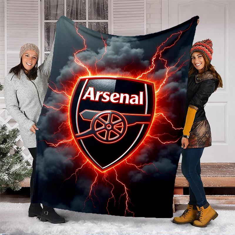1pc A-Arsenal2 Theme Blanket - Digital Print, Polyester, Cozy for All Seasons, Perfect for Outdoor, and Travel