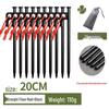 Steel Tent & Tarp Pegs: Thickened, Windproof, Long Camping Peg Set for Outdoor Use