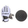 Mini Glove Shaped Stainless Steel Golf Hat Cap Clip with Magnetic Ball Marker Black   White