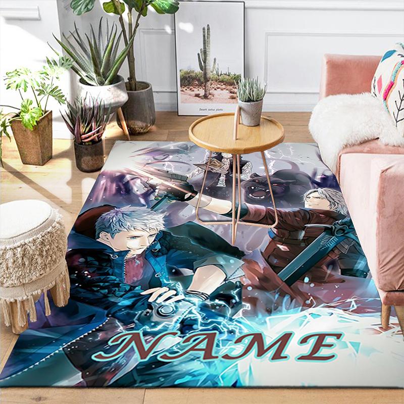 Custom 1Pc Devil May Cry Theme Rug Office Carpet Indoor Outdoor Entrance Doormat Nonslip Soft And Comfortable Living Room D291536