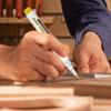 Wood Burning Marker Pen Wood Marker Pen for Drawing Waterproof Woodworking Drawing Pen for Walnut Basswood Birch and Poplar