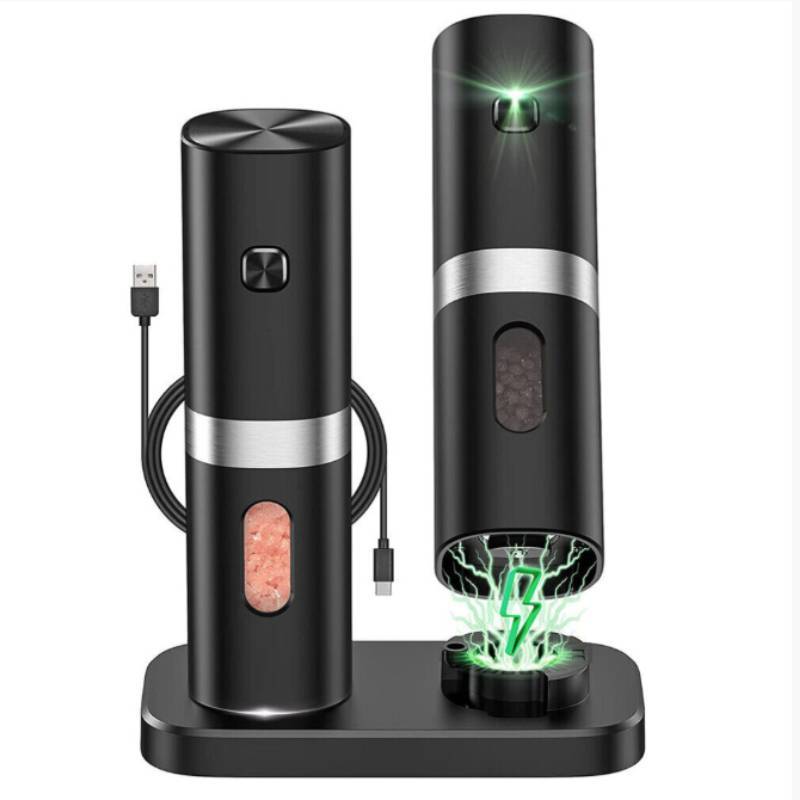 Gravity Sensor Electric Pepper Grinder With Stainless Steel Material For Home Kitchen Fresh Spices