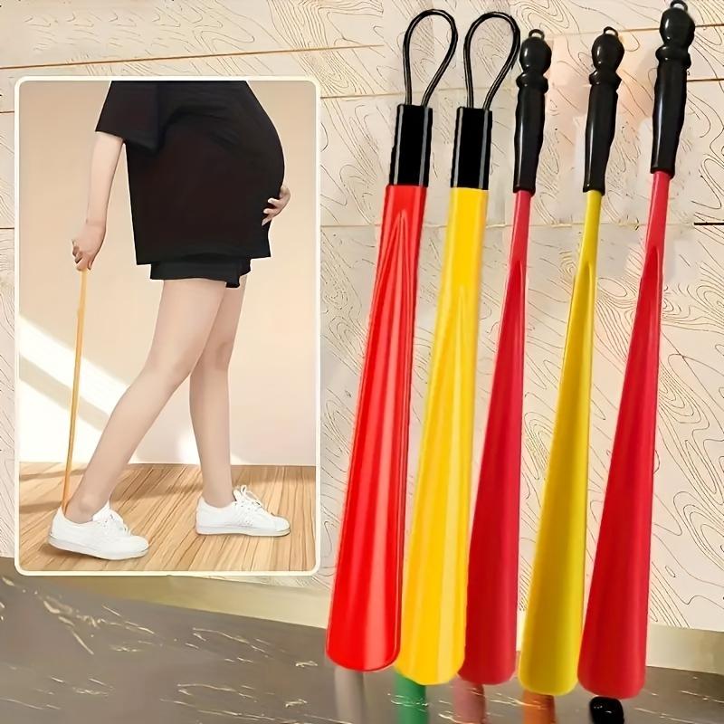 Easy-Slip Extra Long Shoe Horn - Durable, Flexible Plastic with Spoon Design for Comfortable Wear - Versatile & Lightweight with Hanging Hole