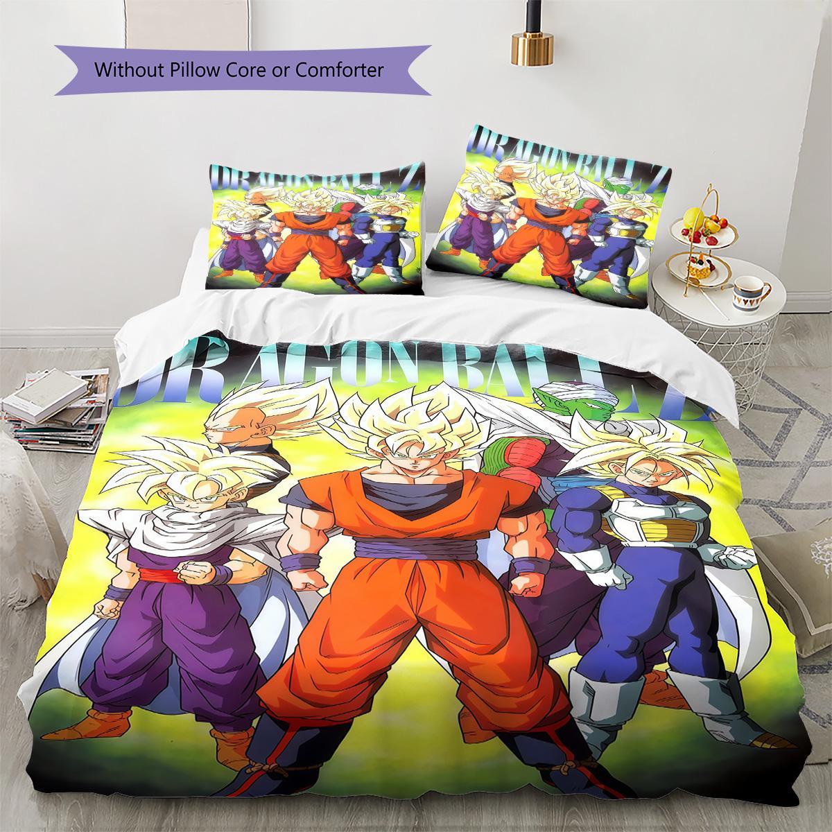 

Dragon Ball World Bedding Set Soft Breathable Duvet Cover Lightweight 135x200cm