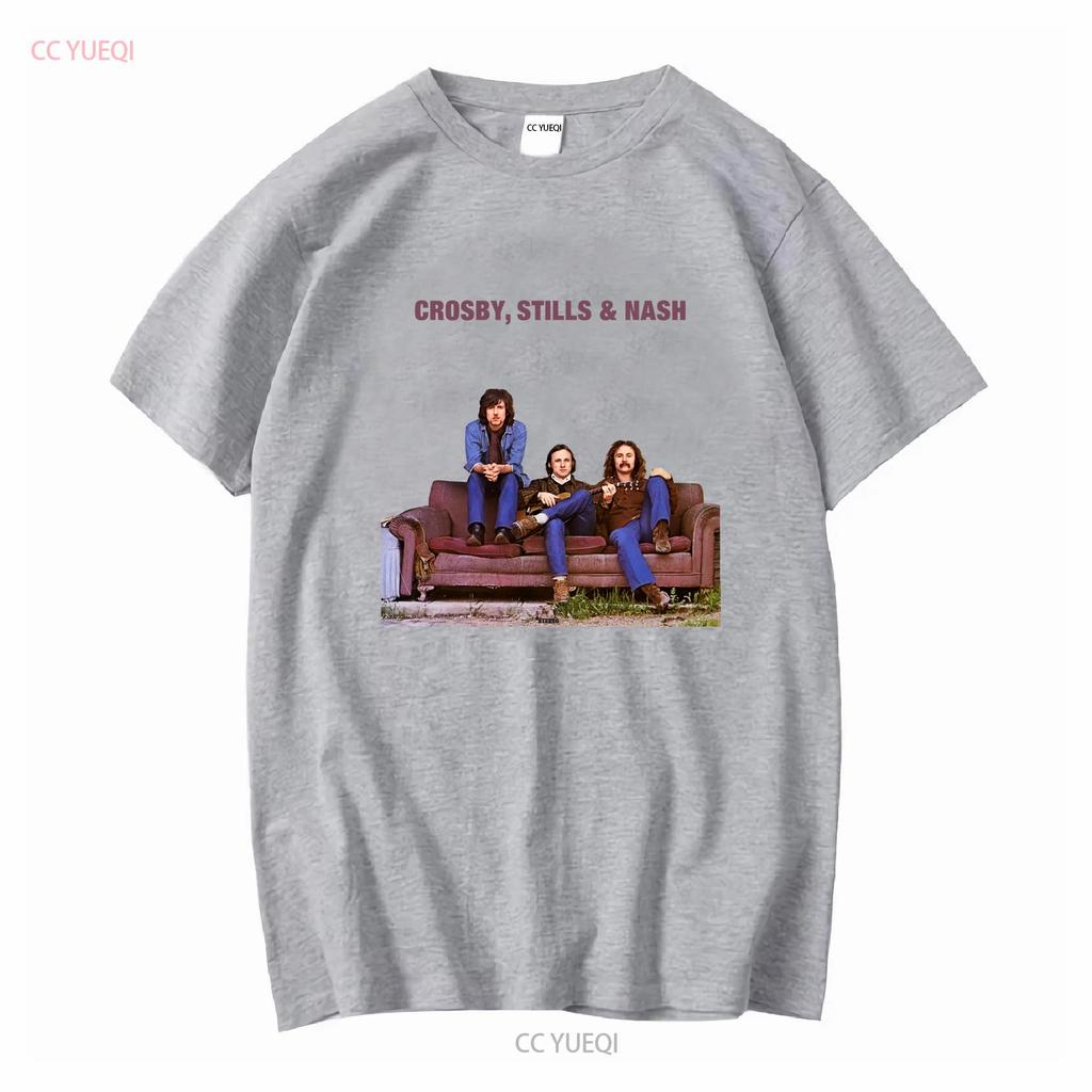 CROSBY STILLS AMP NASH T SHIRT SIZE S 5XL vintage Washed Soft Comfortable Stylish Top For Everyday Wear Casual Slightly