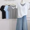 Solid Color Modal Short Sleeve T-Shirt Women's Summer New Loose Lazy Bottoming Top Women's Versatile