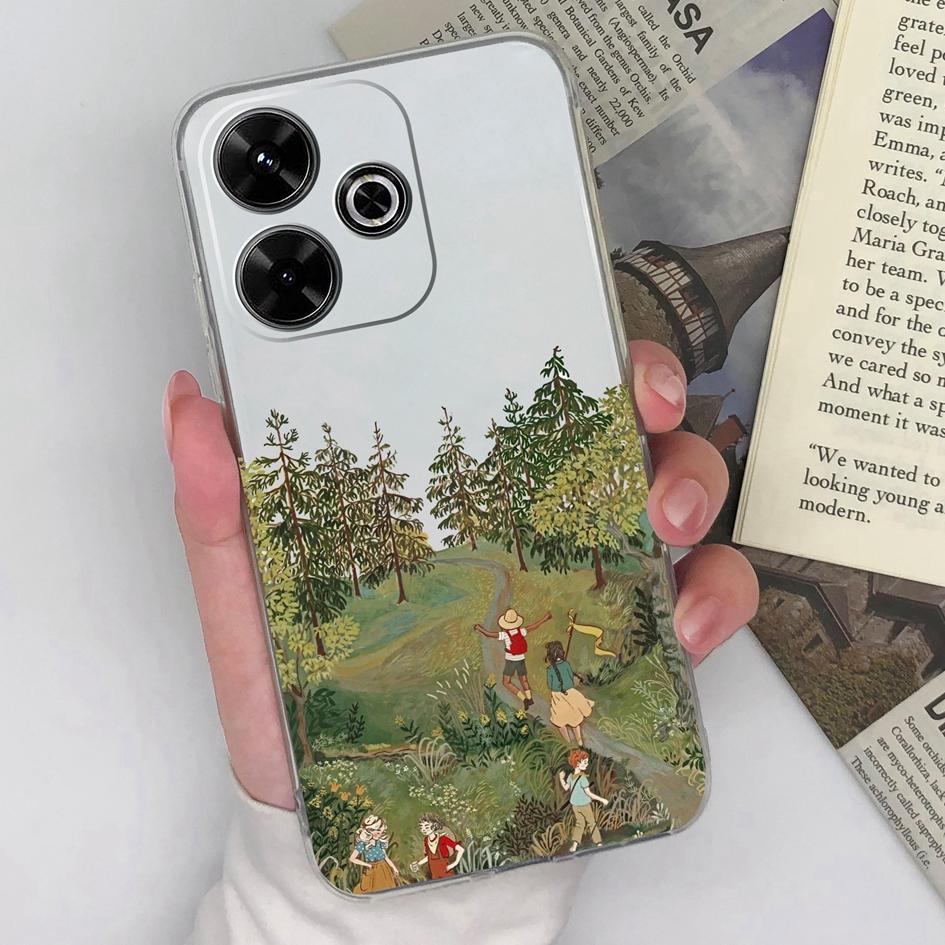 Compatible For Xiaomi Redmi A3 Pro A4 Note 14 Pro Plus 13 14C 14R K80 Pro K70 Ultra 4G 5G New Case Cute Owl Clear Silicone Durable Anti Slip For Redmi