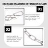 LIOOBO Fitness Chain Fitness Extension Chain 60x4cm Chain M7 Carabiner