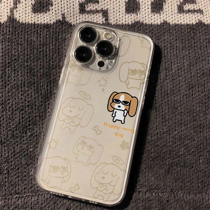 Bigdor Building is suitable for Apple 14 15promax mobile phone case fine hole 16 16pro cartoon cute XSMAX transparent
