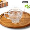 Vintage Sunflower Embossed Glass Tumbler Set