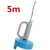 5M Extendable Drill-Powered Pipe Dredger Hand Tool Spring Loaded for Kitchen Toilet Sewer Blockage Removal