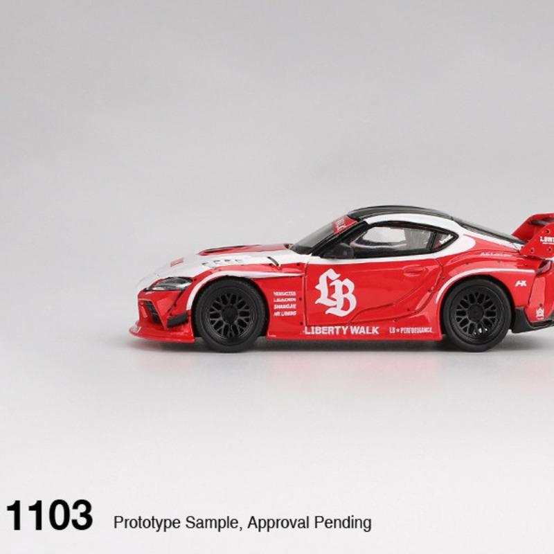 dclky10 MINI GT 1:64 Toyota GR Supra Simulation Die Casting Alloy Car Model Collection Boy Birthday Gift Desktop Decoration