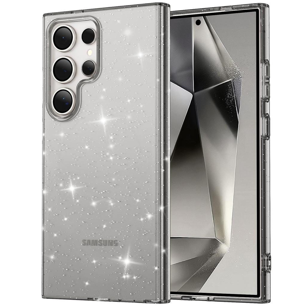 Samsung S25ultra Mobile Phone Case S24 Starry Sky Glitter S23 Antibacterial A56 Protective Case A26 Transparent