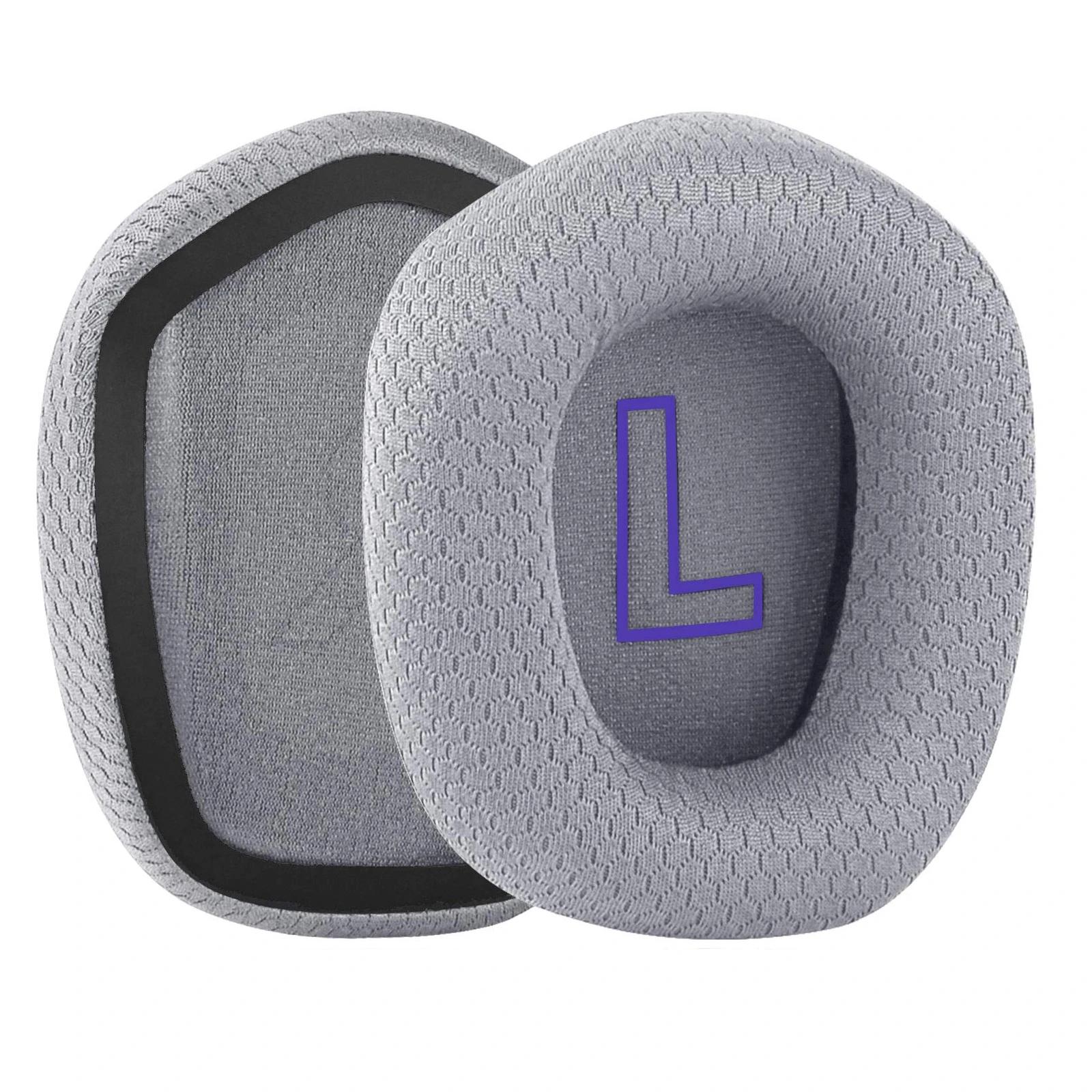 

1Pair Replacement Mesh Fabric Earpads Ear Pads Cushion For Logitech G535 G 535 Headphones Headsets Sponge Soft Foam Cushion Standard Size серый