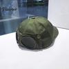 Travel Sunshade Accessories Pilot Goggles Baseball Cap, Integrated Foldable Design, Adjustable UV Casual Hat Resistant Sun for Outdoor Sports