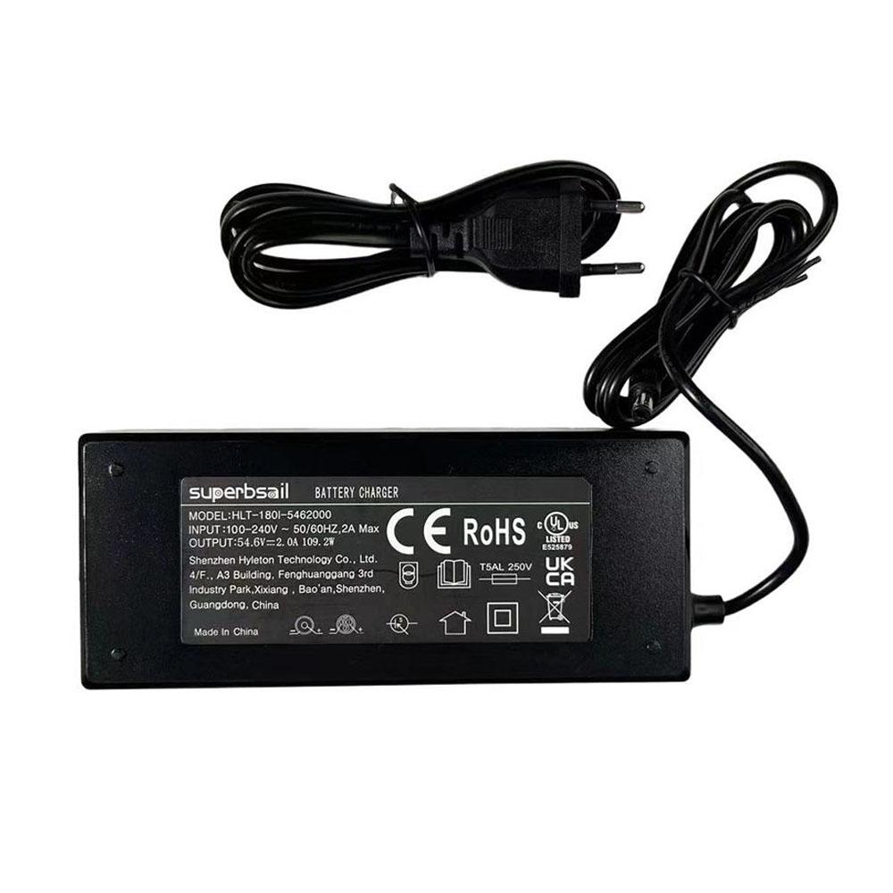 Original DC 5.5*2.1 CE Out Xi V8 Charger 54.6V 2A E Bike Parts Spare Parts Accessory for OUXI V8 Electric Bicycle