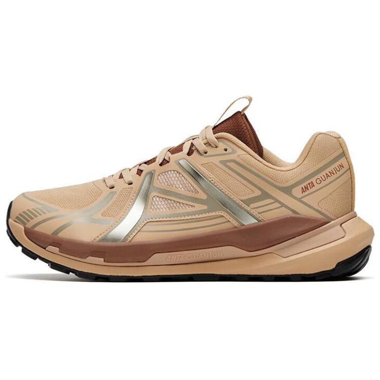 

Anta Anti Slip Wear Resistant Low Top Running Shoes Men s Tan 45