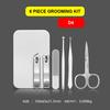 Manicure & Pedicure Set with Stainless Steel Toe Nail Clipper & File Grooming Kit Custom Logo and Package Gift
